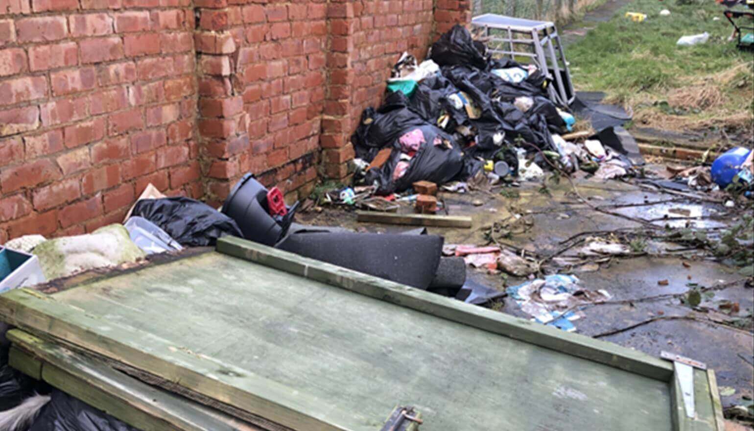 Woman prosecuted for collecting rubbish in her garden